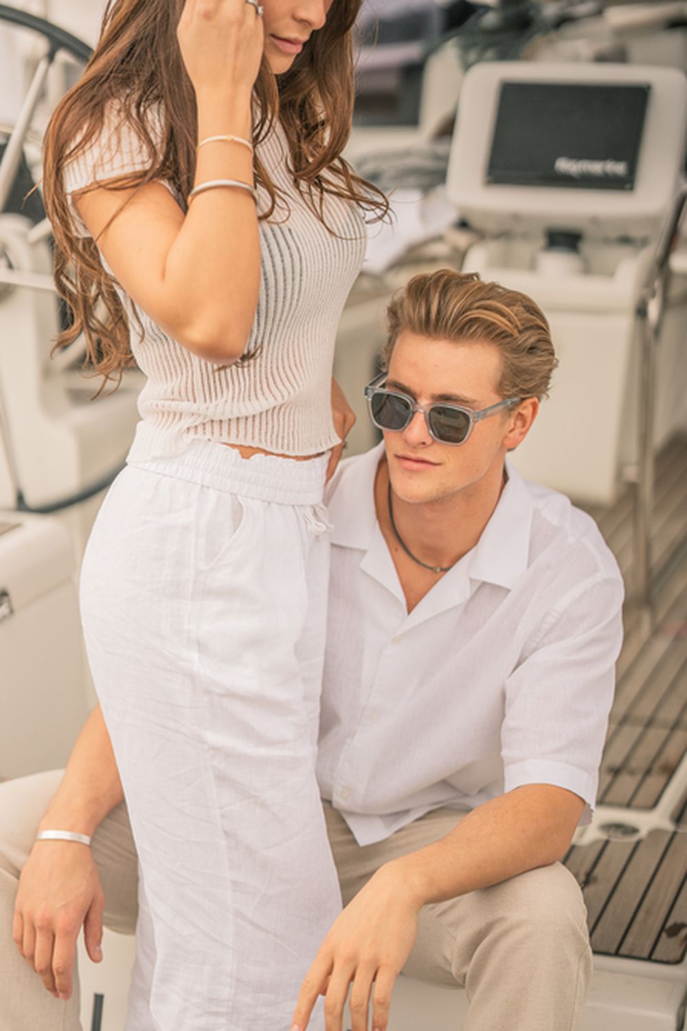 Hørbukser Højtaljede Hvid | Skagen-clothing.dk
